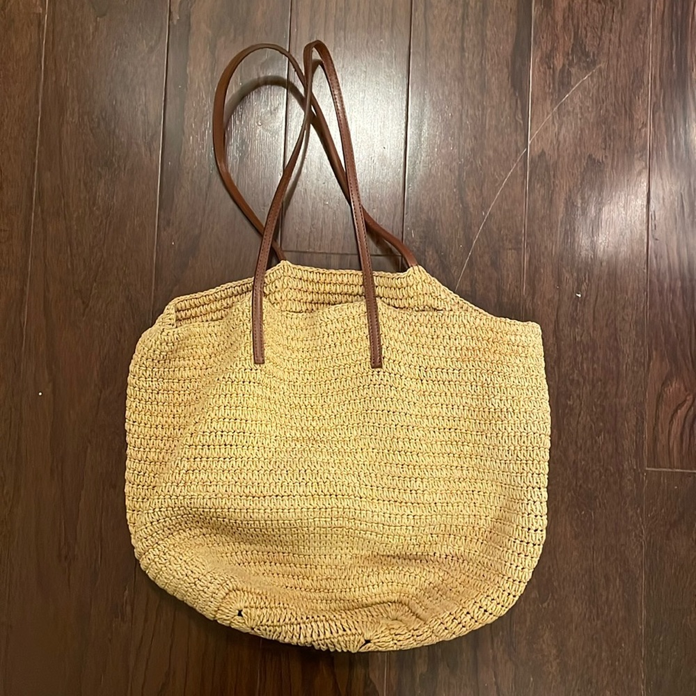 J Crew Straw Market Tote